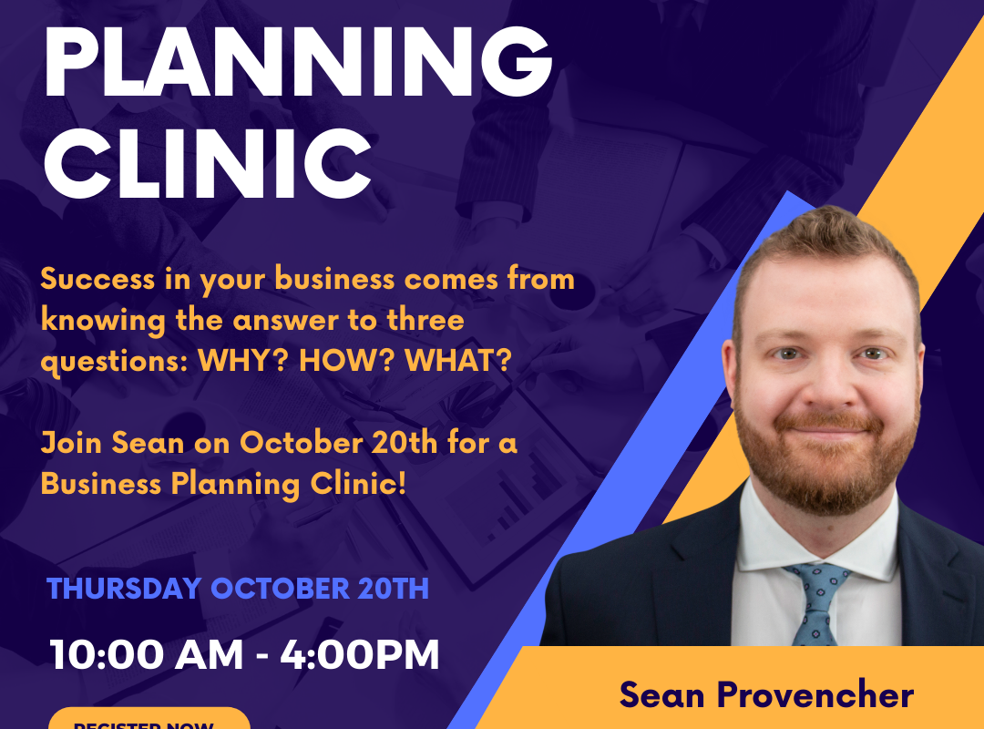 •OCT20• Business Planning Clinic with Sean Provencher