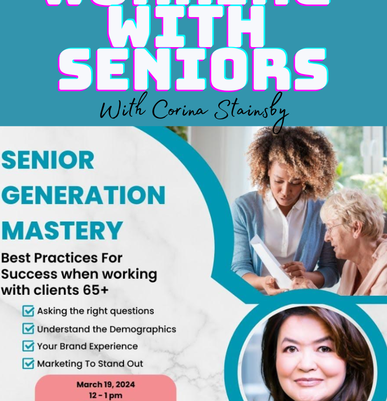 •MAR19•Working With Seniors with Corina Stainsby